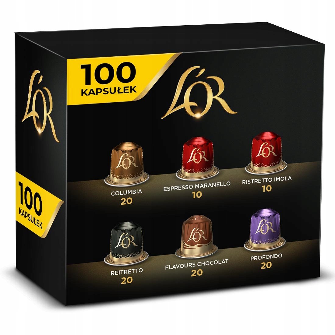 Kapsułki do Nespresso(r)* L'or mix 100% arabica, 100 kapsułek 90+10 Gratis!
