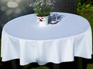 Obrusy i serwetki - Obrus Poliestrowy Wodoodporny Plamoodporny Kuchnia i Ogród Biały - miniaturka - grafika 1