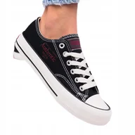 Trampki damskie - DAMSKIE TRAMPKI BIG STAR SHOES TENISÓWKI NN274234 CZARNE r. 37 - miniaturka - grafika 1