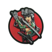 Odzież taktyczna i umundurowanie - M-Tac - Naszywka Tactical Girl №3 Yakuza - PVC - Jasnozielone tatuaże - Pełny kolor - 51116405 - miniaturka - grafika 1