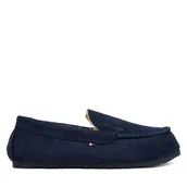 Kapcie męskie - Kapcie Tommy Hilfiger M Driver House FM0FM05617 Granatowy - miniaturka - grafika 1