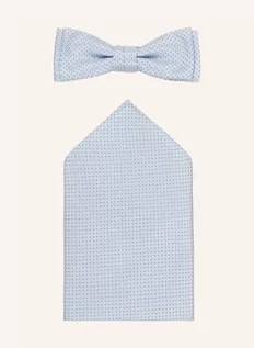 Krawaty i muchy męskie - Boss Zestaw Bowt: Mucha Z Poszetką W Pudełku Prezentowym blau - grafika 1