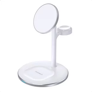 Bezprzewodowa ładowarka indukcyjna 15W Choetech T585-F z podstawką 2w1 (biała) - Ładowarki do telefonów - miniaturka - grafika 1