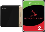 Serwery plików NAS i macierze dyskowe - Serwer plików Qnap TS-464-8G + Seagate IronWolf 2TB ST2000VN003 - miniaturka - grafika 1