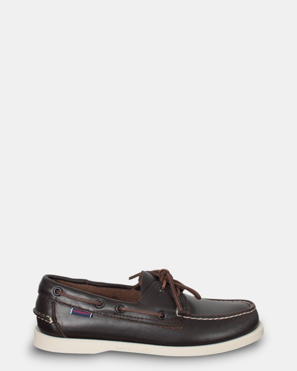 Mocassino Da Barca Sebago Mod. Docksides Portland - 901 Dk Brown