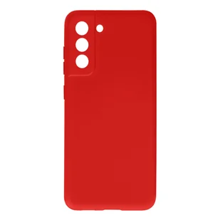 Etui Samsung Galaxy S21 FE Silikonowe półsztywne Soft Touch czerwone - Etui i futerały do telefonów - miniaturka - grafika 1
