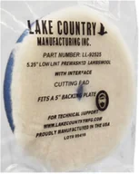 Akcesoria do mycia samochodu - Lake Country 5,25" Low Lint Prewashed Lambswool Pad - Pad z wełny jagnięcej - miniaturka - grafika 1