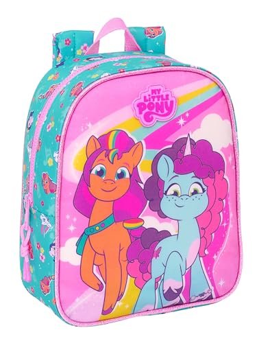 Safta MY LITTLE PONY MAGIC plecak dziecięcy, plecak dziecięcy, plecak szkolny, odpowiedni do wózka, idealny do przedszkola, wygodny i wszechstronny, jakość i wytrzymałość, 22x10x27 cm,