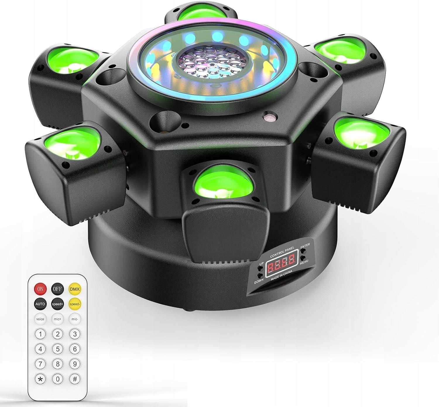 Lampa studyjna DNA RGBW Gobo Beam Głowica Ruchoma LED 150W DMX Pilot DJ Disco Party Event