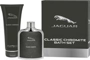 Zestawy perfum męskich - Jaguar Classic Chromite zestaw EDT 100 ml + żel pod prysznic 200 ml dla mężczyzn - miniaturka - grafika 1