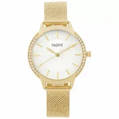 Zegarki damskie - Złoty damski zegarek PACIFIC X6167-04 - miniaturka - grafika 1