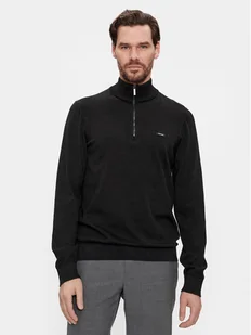 Calvin Klein Sweter K10K112735 Czarny Regular Fit - Swetry męskie - miniaturka - grafika 1
