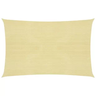 vidaXL Żagiel przeciwsłoneczny, 160 g/m, beżowy, 2x3 m, HDPE vidaXL - Parasole ogrodowe - miniaturka - grafika 1