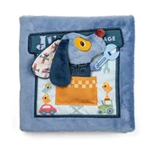 Zabawki sensoryczne - Lilliputiens Miękka książeczka aktywizująca "Garaż Pieska Jules`a" 12 m+ - miniaturka - grafika 1