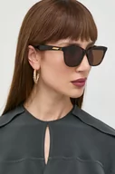 Okulary przeciwsłoneczne - Bottega Veneta okulary przeciwsłoneczne damskie kolor brązowy - miniaturka - grafika 1