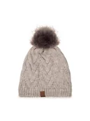 Czapki damskie - Buff Czapka Knitted & Fleece Hat 123515.014.10.00 Beżowy - miniaturka - grafika 1