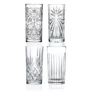 Szklanki highball, zestaw 4 różnych eleganckich szklanek do drinków - Szklanki - miniaturka - grafika 1