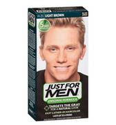 Farby do włosów i szampony koloryzujące - Just For Men Jasny brąz H-25 odsiwiacz do włosów. szampon koloryzujący dla męż - miniaturka - grafika 1