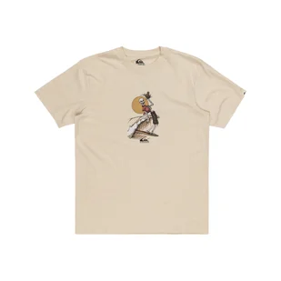 Męska Koszulka z krótkim rękawem QUIKSILVER NEVERENDING SURF SS EQYZT07677-WDW0 – Beżowy - Koszulki męskie - miniaturka - grafika 1