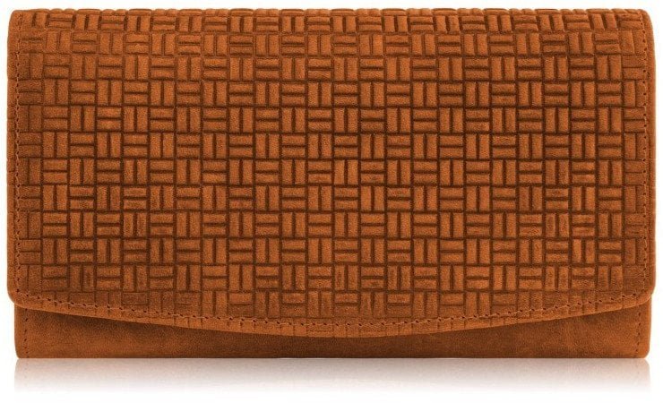 Portfel damski skórzany w stylu vintage duży pomarańczowy Paolo Peruzzi T-109-HOR