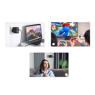 Ugreen szybka ładowarka PPS 65W USB / 3x USB Typ C QC 3.0 Power Delivery SCP FCP AFC (azotek galu)(wtyczka UK) czarny (CD224 70819) - Ładowarki do telefonów - miniaturka - grafika 5