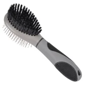 Szczotki i furminatory - Szczotka Podwójna Dla Psa Dwustronna 22,5 cm - miniaturka - grafika 1