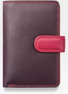 Visconti Portfel Damski Skórzany RAINBOW RB51 Śliwka Multi - Śliwka Multi - Portfele - miniaturka - grafika 1