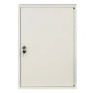 Szafki na klucze - B2B Partner Metalowa szafka na klucze 55x38x8 cm, 100 szt. 380-100K - miniaturka - grafika 1