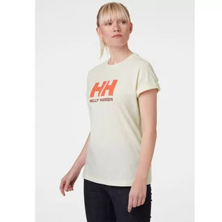 Koszulki i topy damskie - Koszulka damska Helly Hansen Logo T-shirt snow - XS - grafika 1