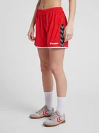 Spodenki damskie - HUMMEL SPODENKI DAMSKIE SPORTOWE CZERWONE S PUN - miniaturka - grafika 1