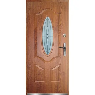 Drzwi zewnętrzne FLORENCJA złoty dąb 90L - Drzwi zewnętrzne - miniaturka - grafika 1