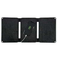 Ładowarki do telefonów - 4smarts Panel słoneczny VoltSolar 20W 2x USB-A Black 456216 - miniaturka - grafika 1