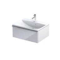 Szafki łazienkowe - Szafka łazienkowa pod umywalkę Oristo Etna 60 cm biały połysk OR52-SD1S-60-1 - miniaturka - grafika 1