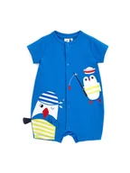 Rampersy - Original Marines Romper DFP6035BM Niebieski Regular Fit - miniaturka - grafika 1