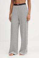 Piżamy damskie - Tommy Hilfiger spodnie piżamowe damska kolor granatowy UW0UW06091 - miniaturka - grafika 1