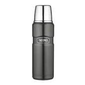 Termosy - Thermos Termos na napoje 0,47l metaliczny szary TH-170014 - miniaturka - grafika 1