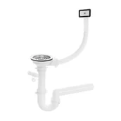 Syfony - Kuchinox SYFON 3,5" Z PRZELEWEM DO ZLEWU STALOWEGO OKS B23T OKS B23T - miniaturka - grafika 1