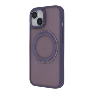 Etui TECTO SHIELD Secure Spinning Mag do Apple iPhone 14 Przezroczysto-fioletowy - Etui i futerały do telefonów - miniaturka - grafika 1