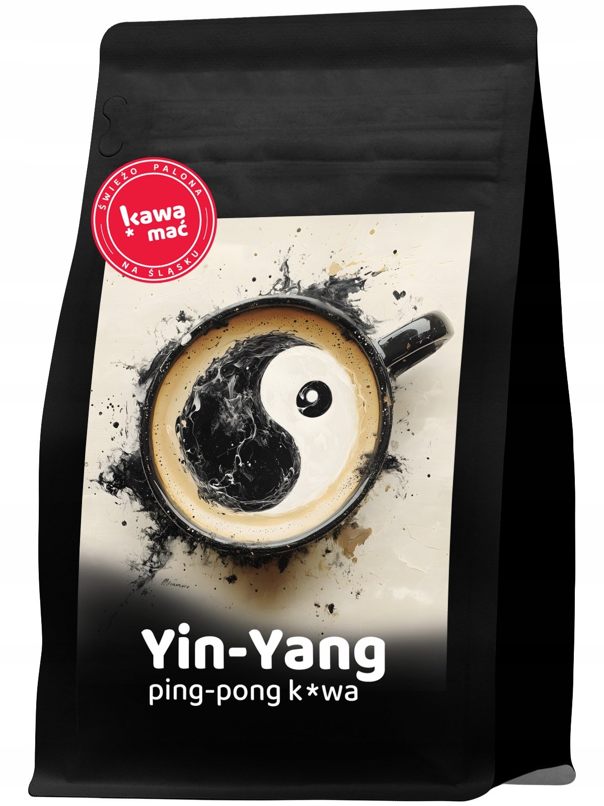 Kawa ziarnista Yin-Yang do mleka słodka Brazylia Indie Arabica 1kg KawaMać