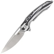 Noże - Nóż składany Bestech Ornetta Carbon Fiber / White G10, Stonewash / Satin N690 by Kombou (BL02C) - miniaturka - grafika 1