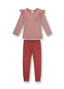 Śpiochy dla niemowląt - Sanetta Dziewczęce długie czerwone piżamy niemowlęce i małe dzieci (2 sztuki), Redwood, 140 cm - miniaturka - grafika 1