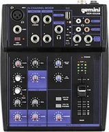 Inne akcesoria dla DJ - Gemini GEM-05USB Compact 5 Channel Bluetooth Mixer - USB Playback (Black) - miniaturka - grafika 1