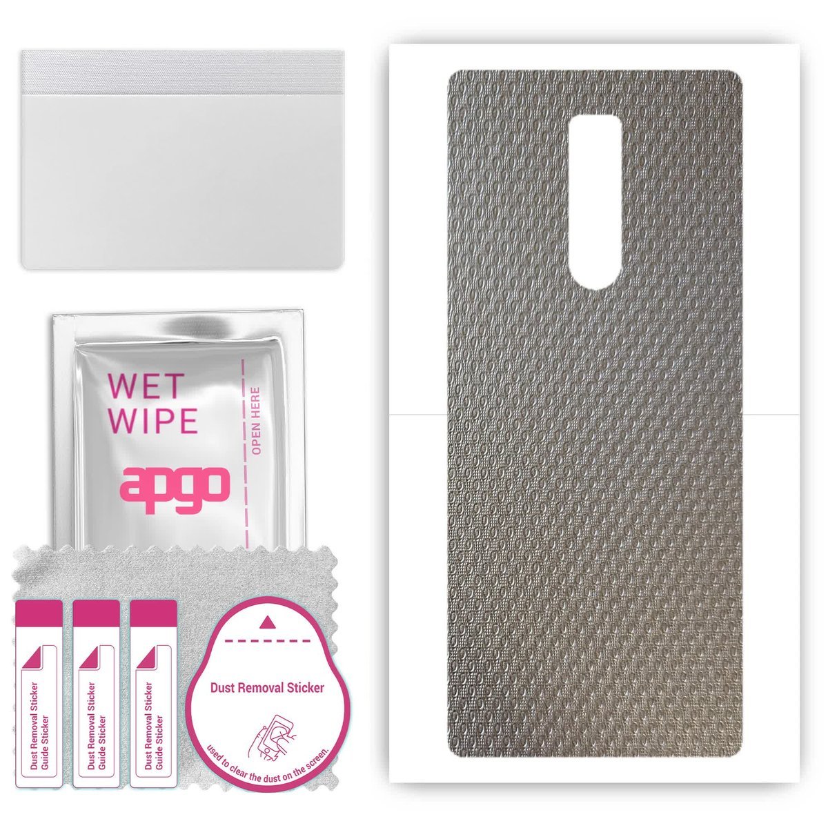 Folia naklejka skórka strukturalna na TYŁ do Sony Xperia 1 - Aluminium krople - apgo SKINS