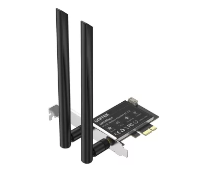 Unitek Karta sieciowa WiFi 6 na PCI-E, BT 5.2