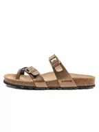 Klapki i japonki damskie - billowy Japonki w kolorze brązowym - miniaturka - grafika 1