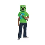 Dodatki do strojów karnawałowych - Zestaw Minecraft kilof, maska rozm. uniwer. - miniaturka - grafika 1