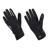 Rękawiczki rowerowe - Rękawiczki ACCENT Raindrop ocieplane dł.palce czarne XL - miniaturka - grafika 1
