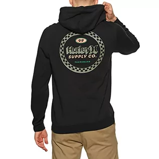 Bluzy męskie - Hurley Hurley Męska M Formula lato sweter bluza Czarny S MFT0009570 - grafika 1