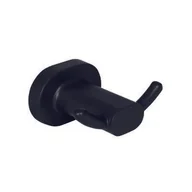 Wieszaki łazienkowe - Wieszaczek podwójny Go czarny mat - miniaturka - grafika 1