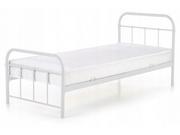 Łóżka - Łóżko Stalowe 90x200 LINDA Białe ean: 5905248109780 - miniaturka - grafika 1